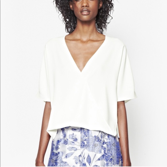 French Connection Tops - French Connection • Aro Crepe Top